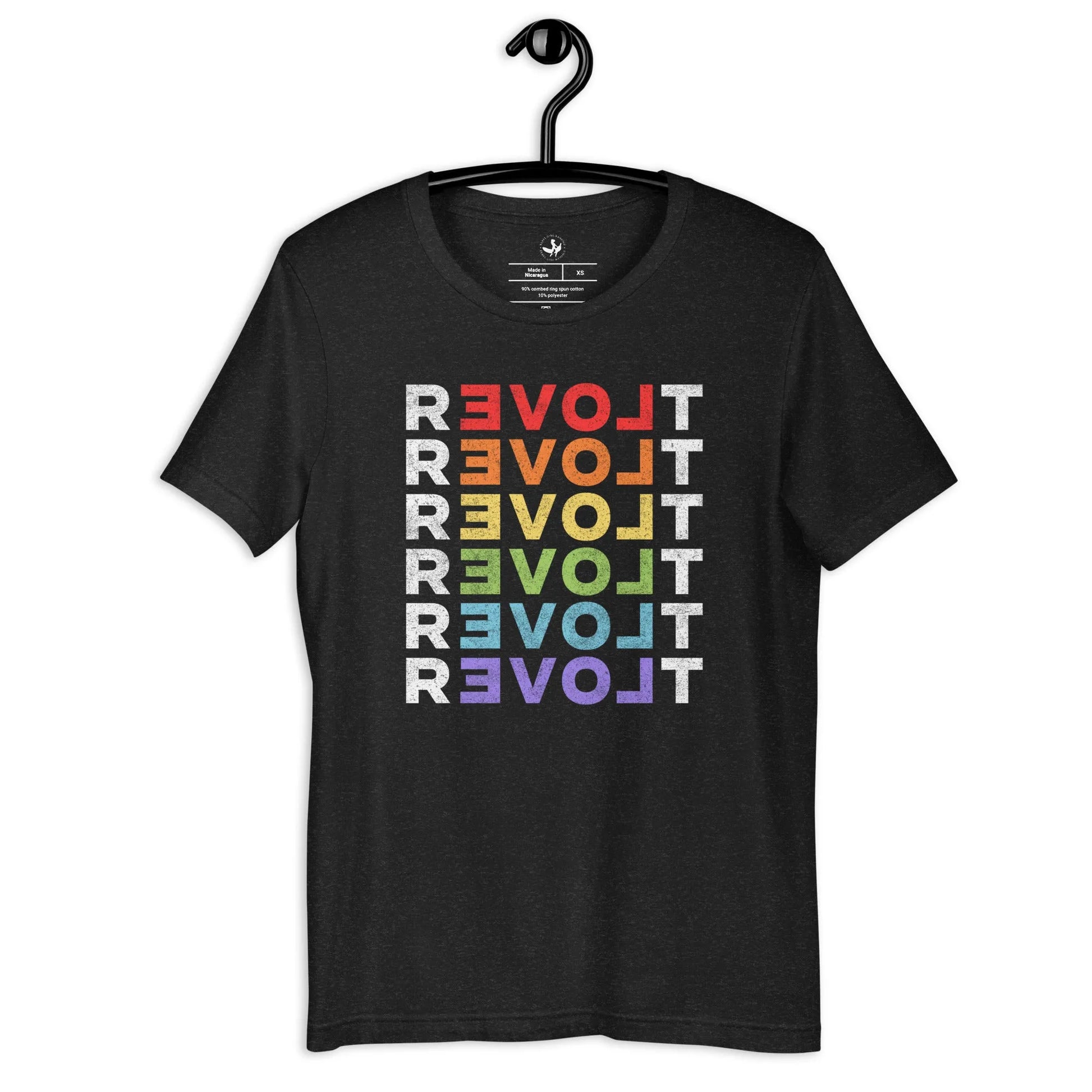 rEVOLt Rainbow Pride Unisex T-Shirt, LGBTQ Love, Rebel GIrl Rampage