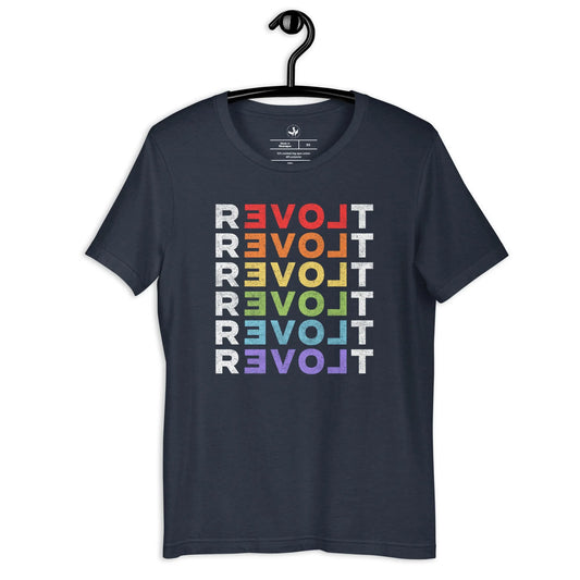 rEVOLt Rainbow Pride Unisex T-Shirt, LGBTQ Love, Rebel GIrl Rampage