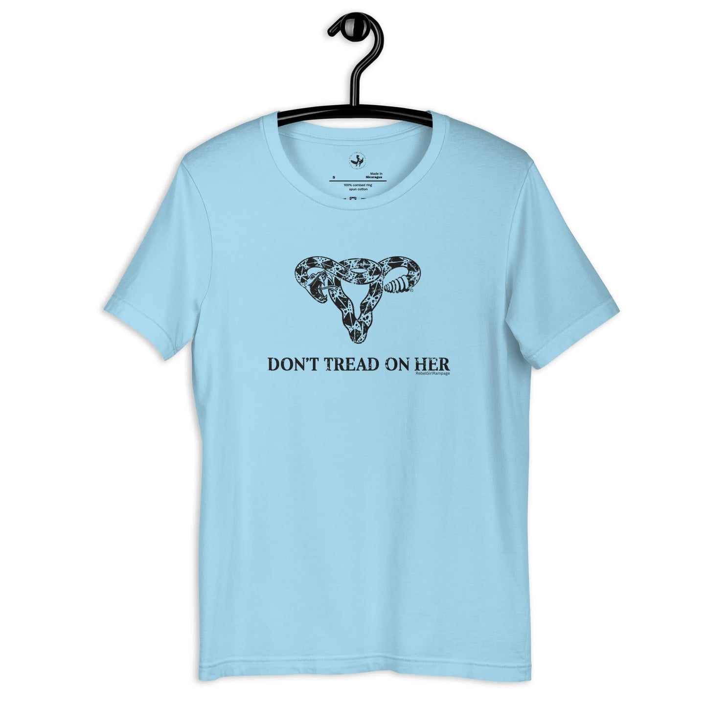 Don’t Tread On Her Uterus Mens Unisex Pro Choice ally Reproductive Rights T Shirt Rebel Girl Rampage Anne Lesniak