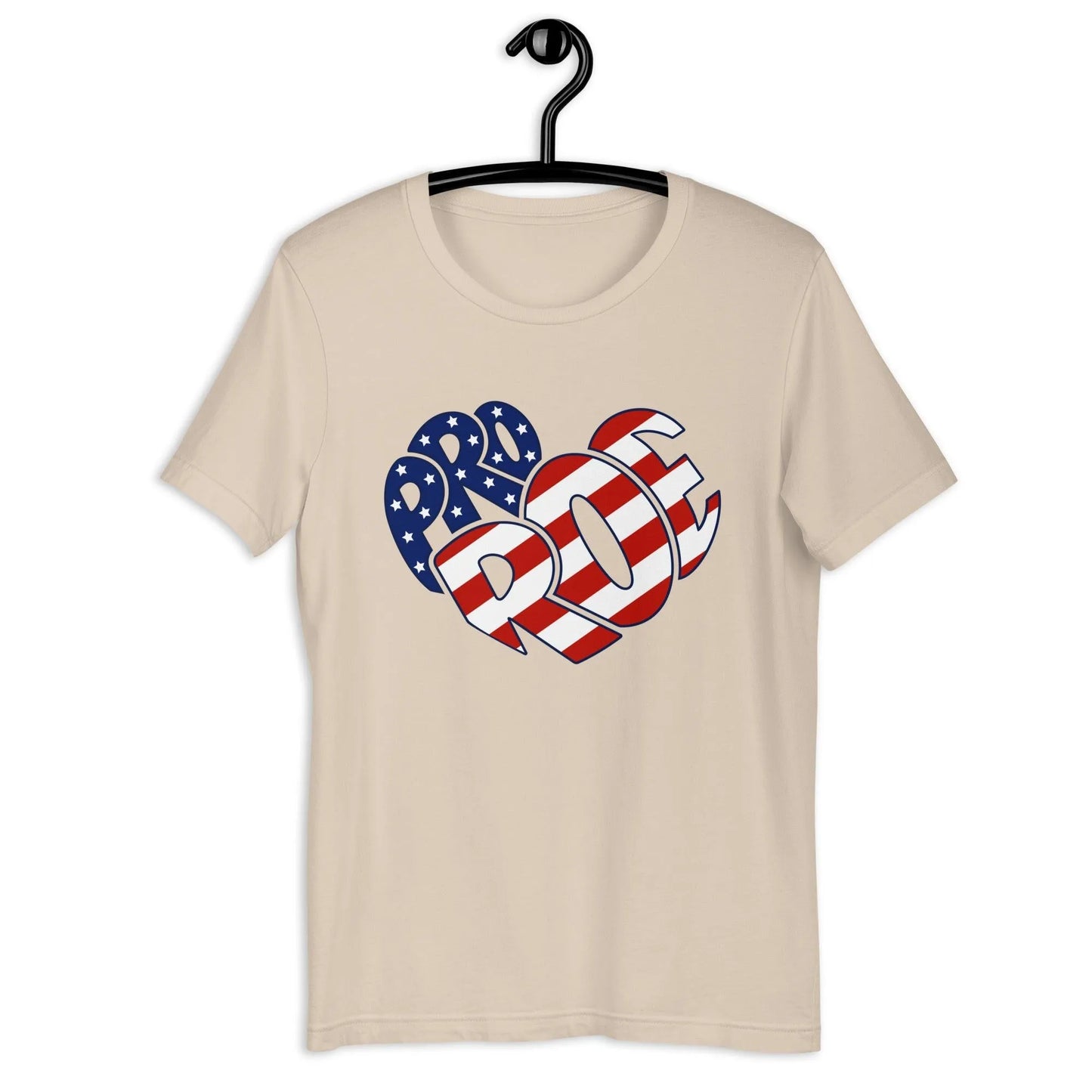 Pro Roe Abortion Rights unisex USA stars and striped t-shirt Rebel Girl Rampage