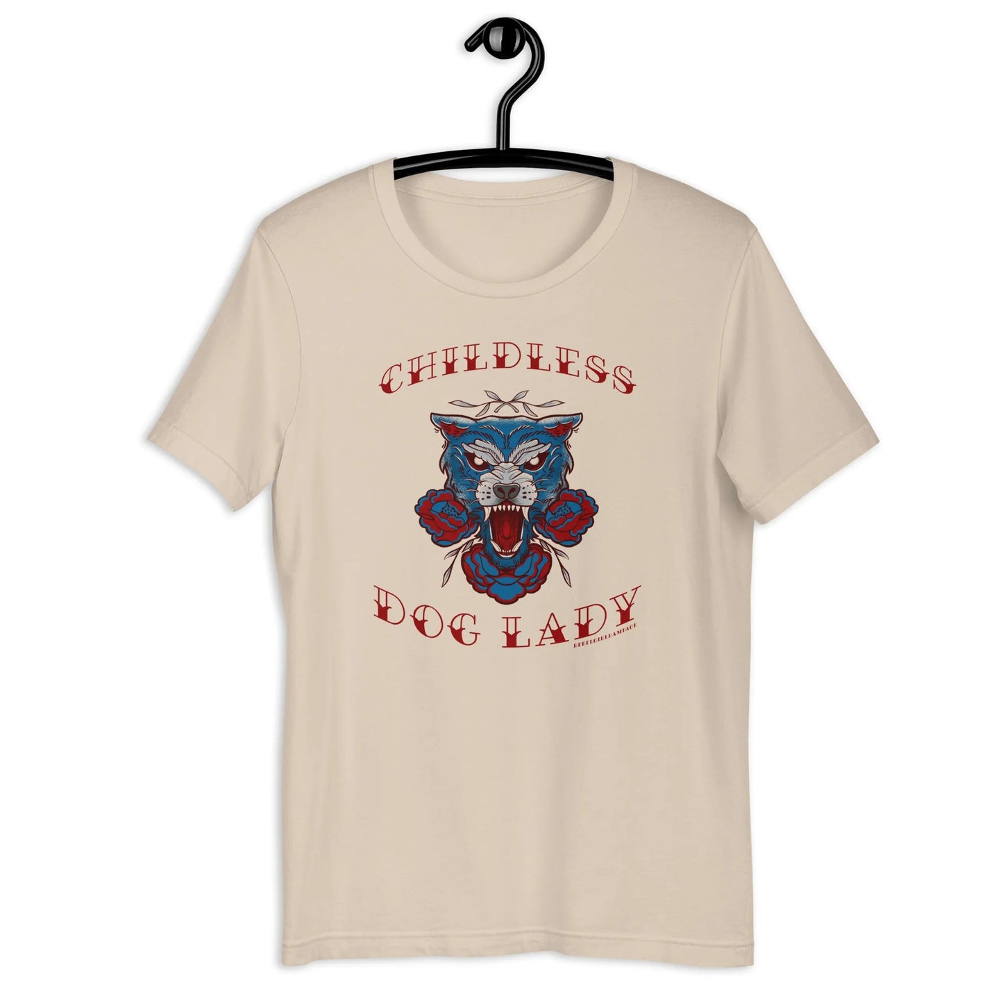 Childless Dog Lady Unisex T-Shirt, Rebel Girl Rampage, T-Shirts, Shirts & Tops, Pets, Designs by Lindsey