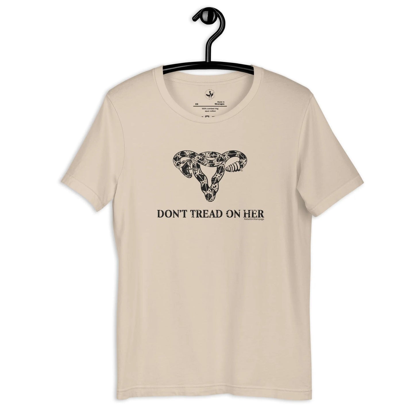 Don’t Tread On Her Uterus Mens Unisex Pro Choice ally Reproductive Rights T Shirt Rebel Girl Rampage Anne Lesniak