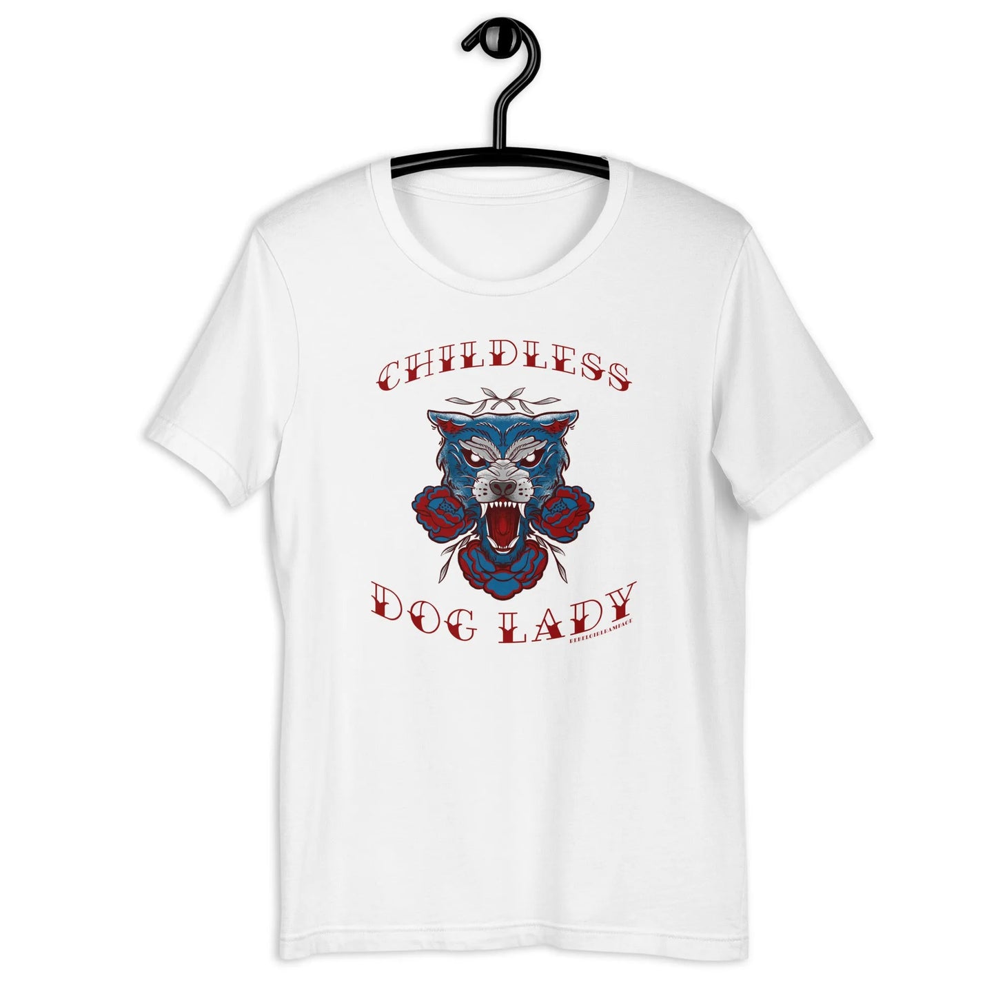 Childless Dog Lady Unisex T-Shirt, Rebel Girl Rampage, T-Shirts, Shirts & Tops, Pets, Designs by Lindsey