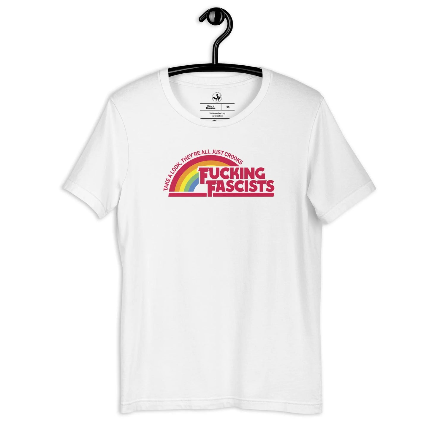 Effin Fascists Unisex T-Shirt, Antifascist, Equality, Protest, Rebel Girl Rampage