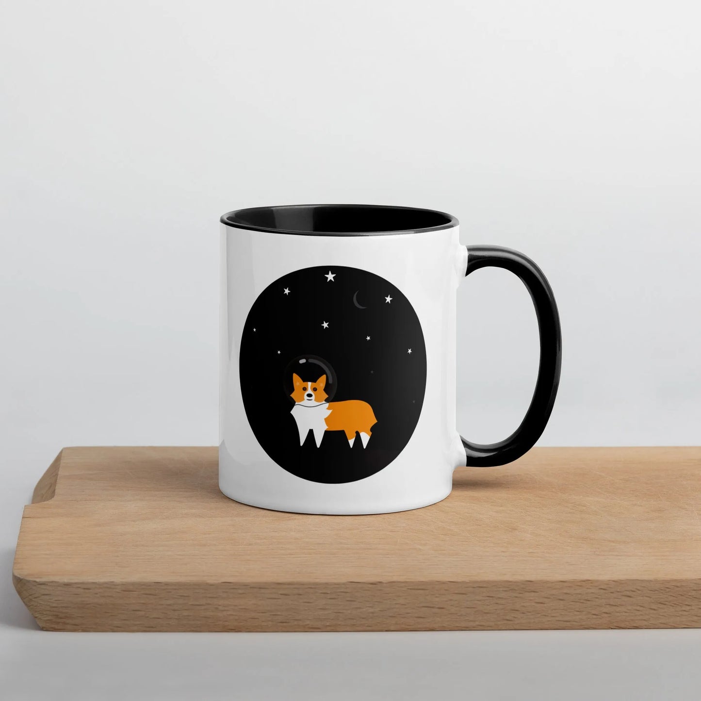 Astro Space Corgi Ceramic Mug, Rebel Girl Rampage, Home, Pets, Nicole Bizzarro