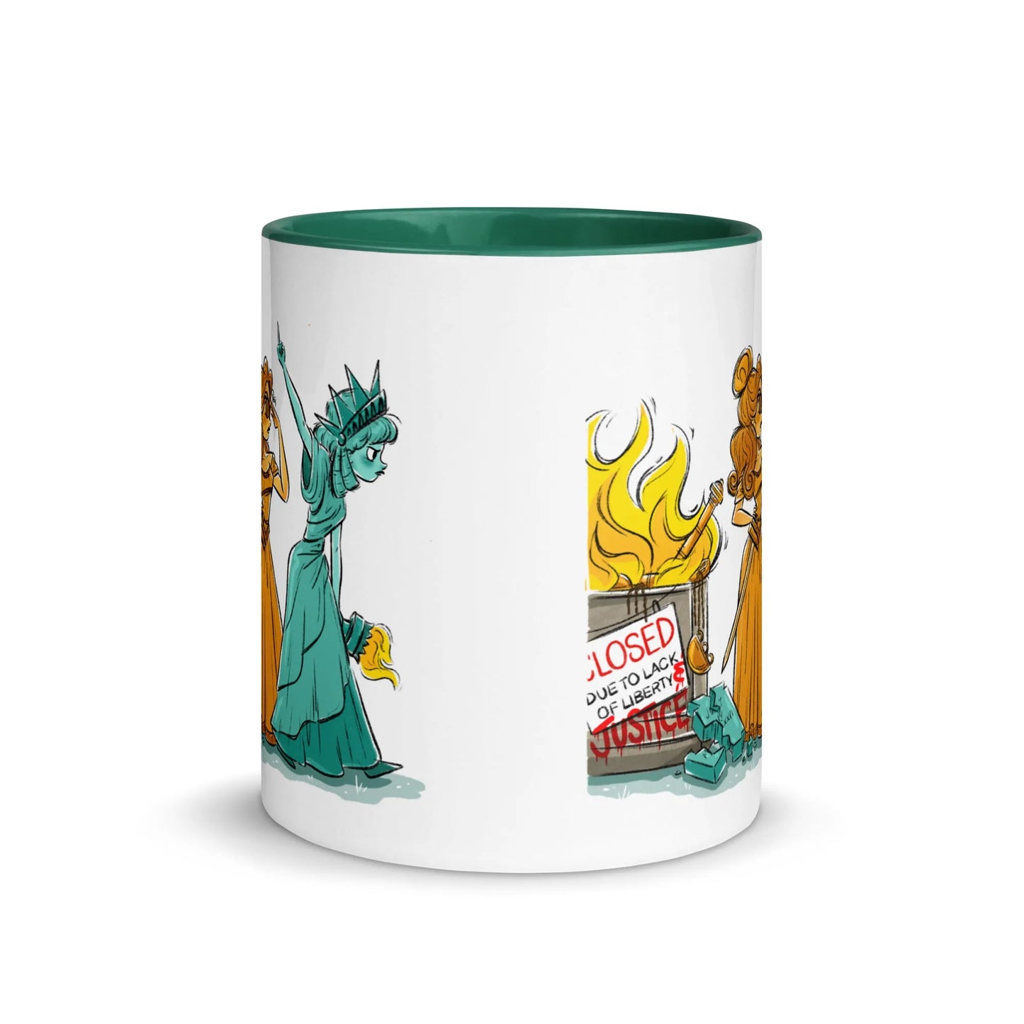 F*ck Your Fourth Ceramic Mug, Rebel Girl Rampage, Mug, Home, Designs by Annie