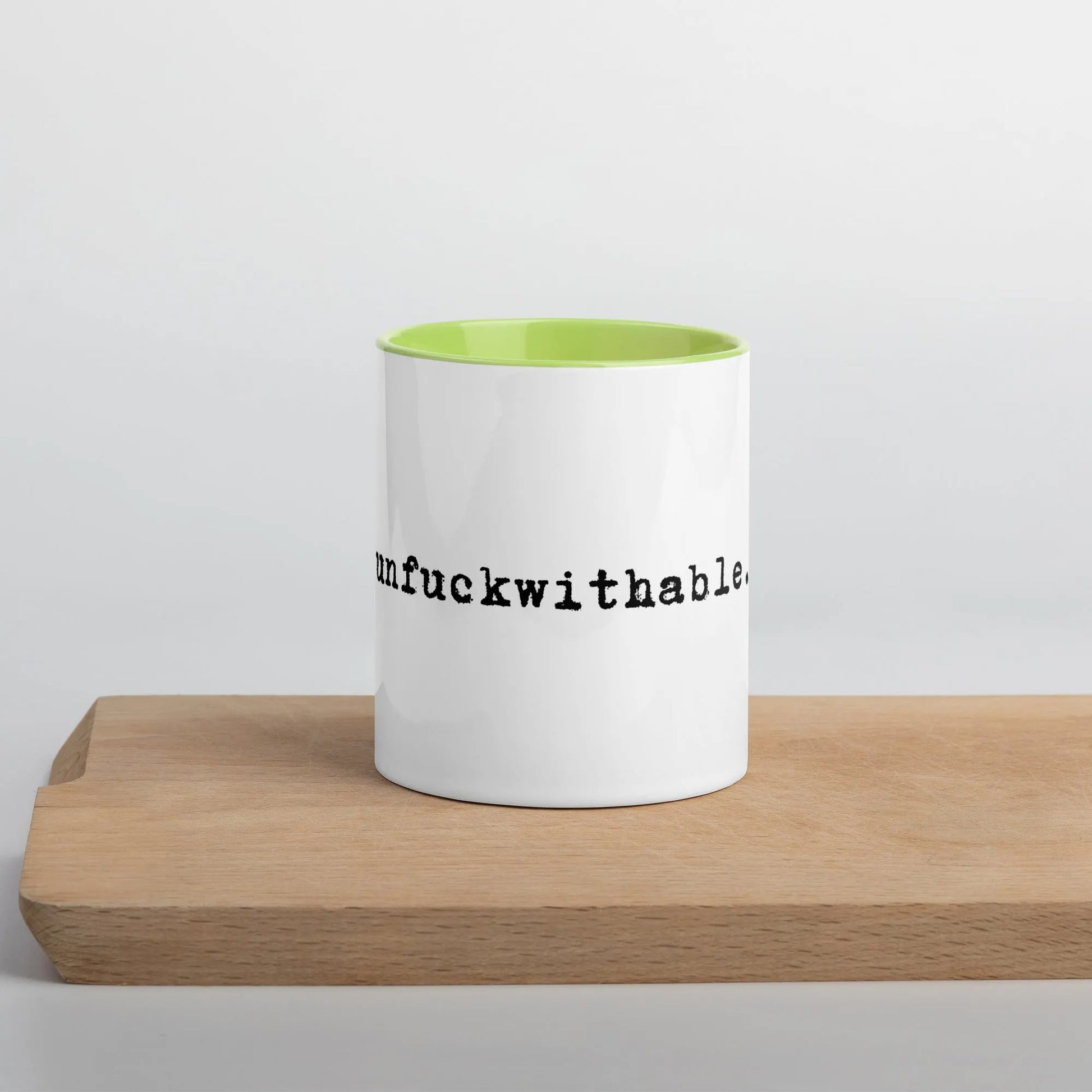 unf*ckwithable. Daily affirmation empowerment, funny, bold, Coffee Mug Rebel Girl Rampage
