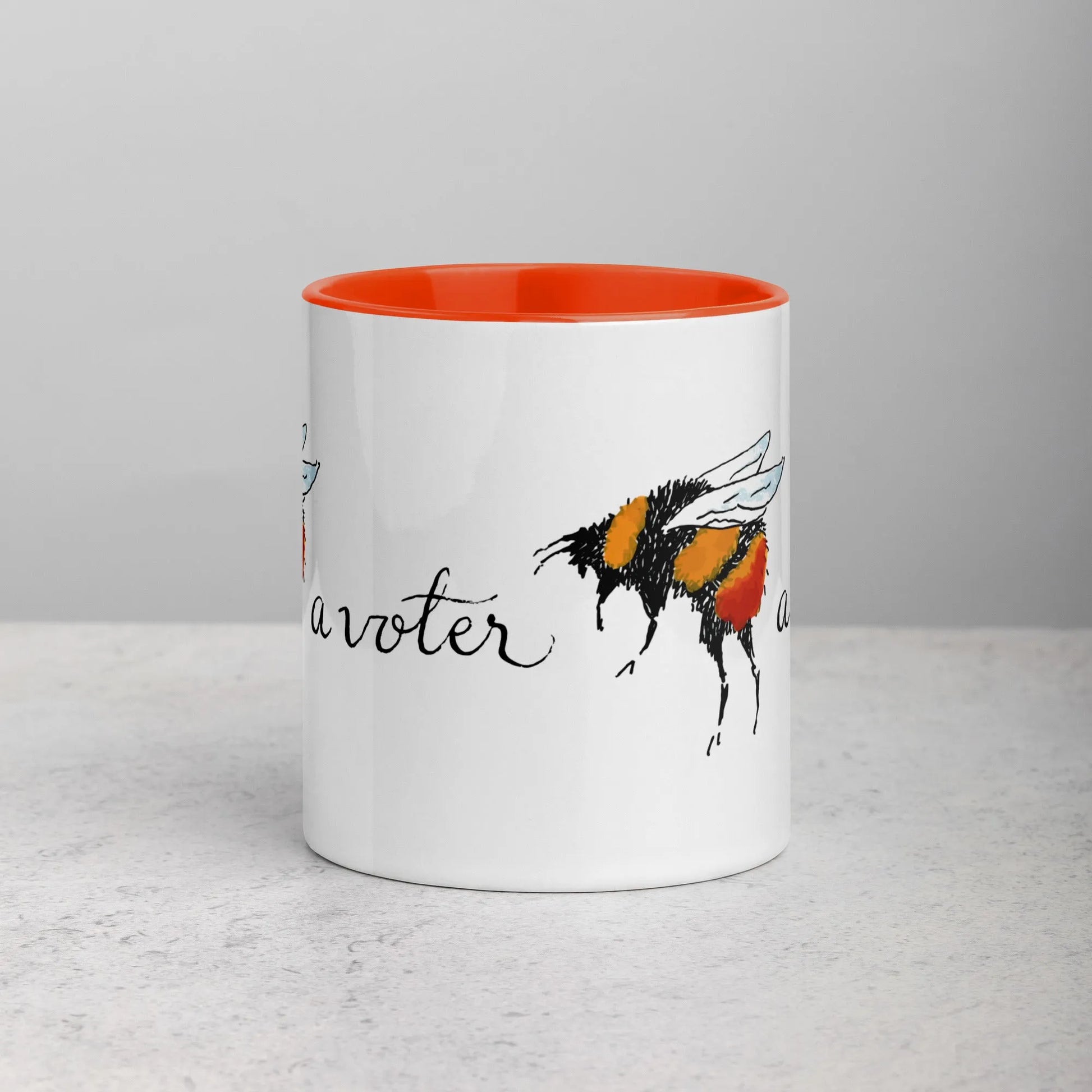 Bee A Voter Ceramic Mug, Rebel Girl Rampage, Mugs, Home, Nicole Bizzarro, Pets