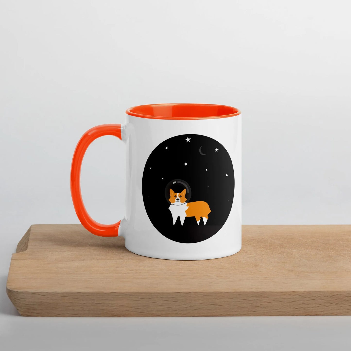 Astro Space Corgi Ceramic Mug, Rebel Girl Rampage, Home, Pets, Nicole Bizzarro