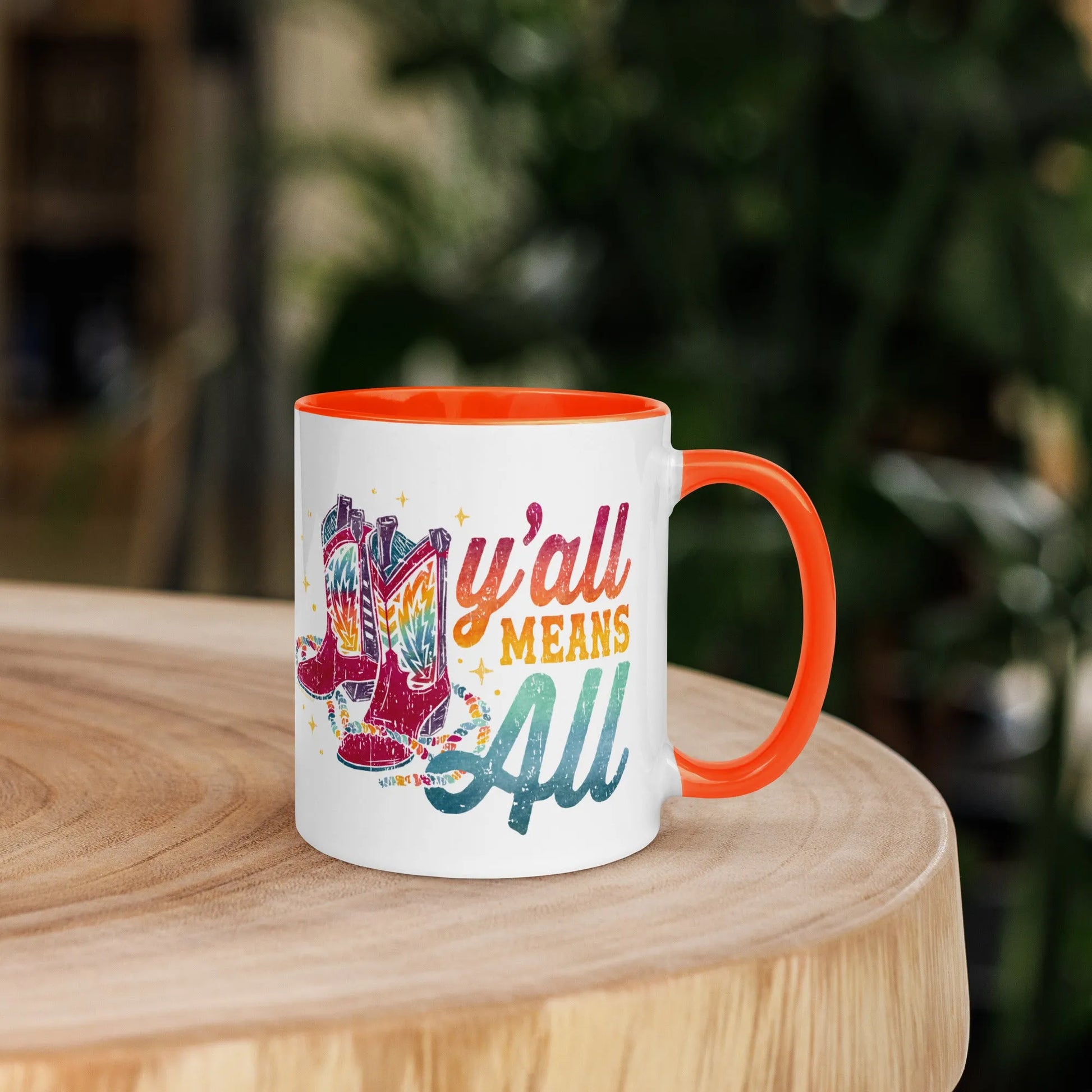 Y’all Means All Ceramic Mug, Mugs, Rebel Girl Rampage