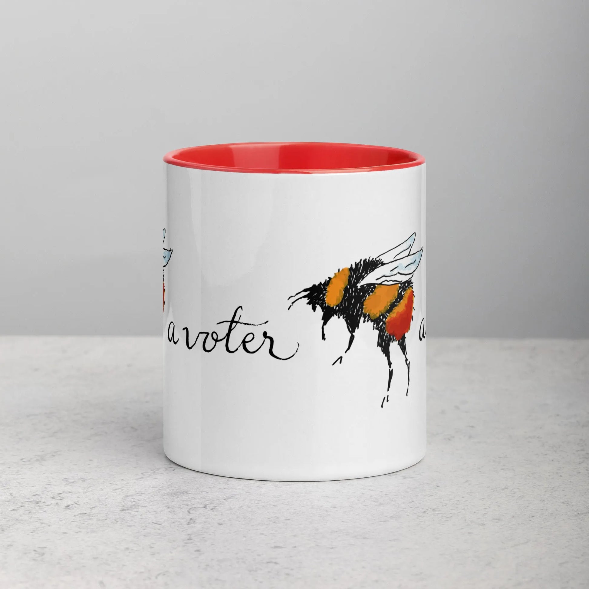 Bee A Voter Ceramic Mug, Rebel Girl Rampage, Mugs, Home, Nicole Bizzarro, Pets