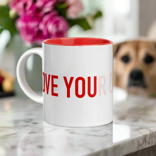 I Love Your Dog Mug with Color Inside, Rebel Girl Rampage