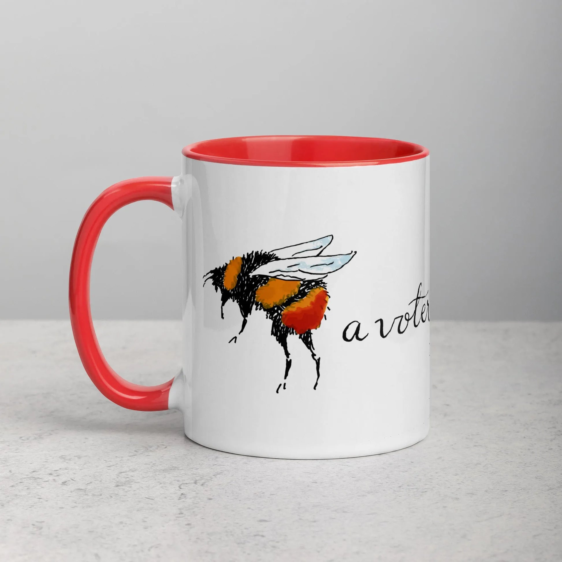 Bee A Voter Ceramic Mug, Rebel Girl Rampage, Mugs, Home, Nicole Bizzarro, Pets