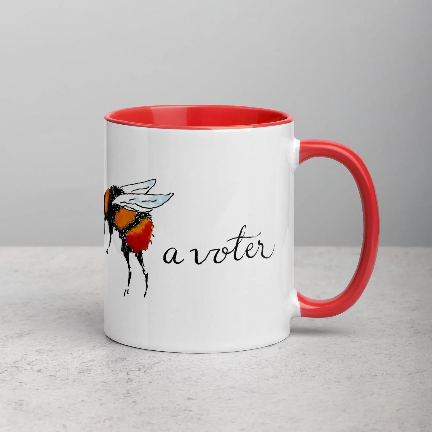 Bee A Voter Ceramic Mug, Rebel Girl Rampage, Mugs, Home, Nicole Bizzarro, Pets