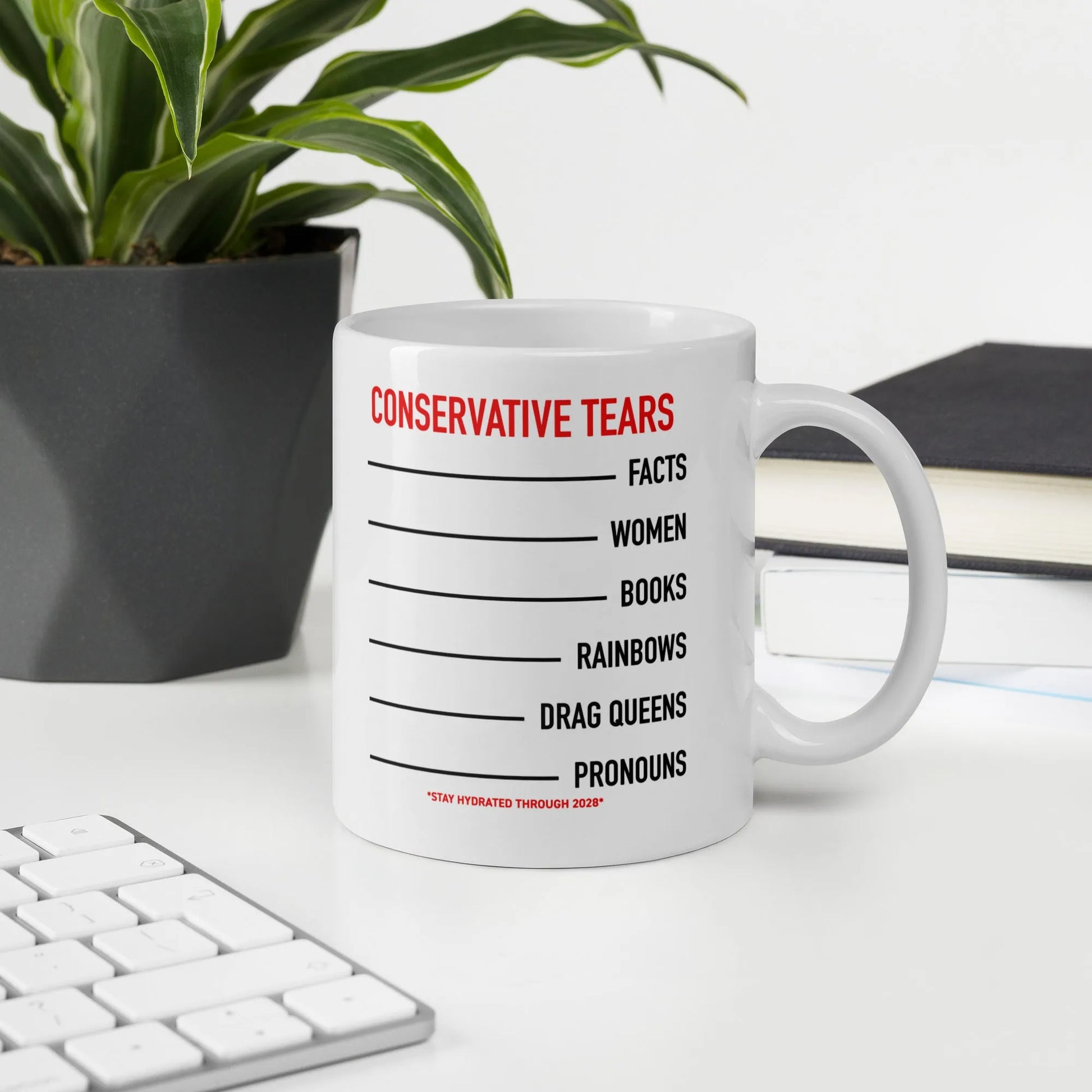 Conservative Tears Ceramic Coffee Mug Democracy Drinkware Anne Lesniak Rebel Girl Rampage