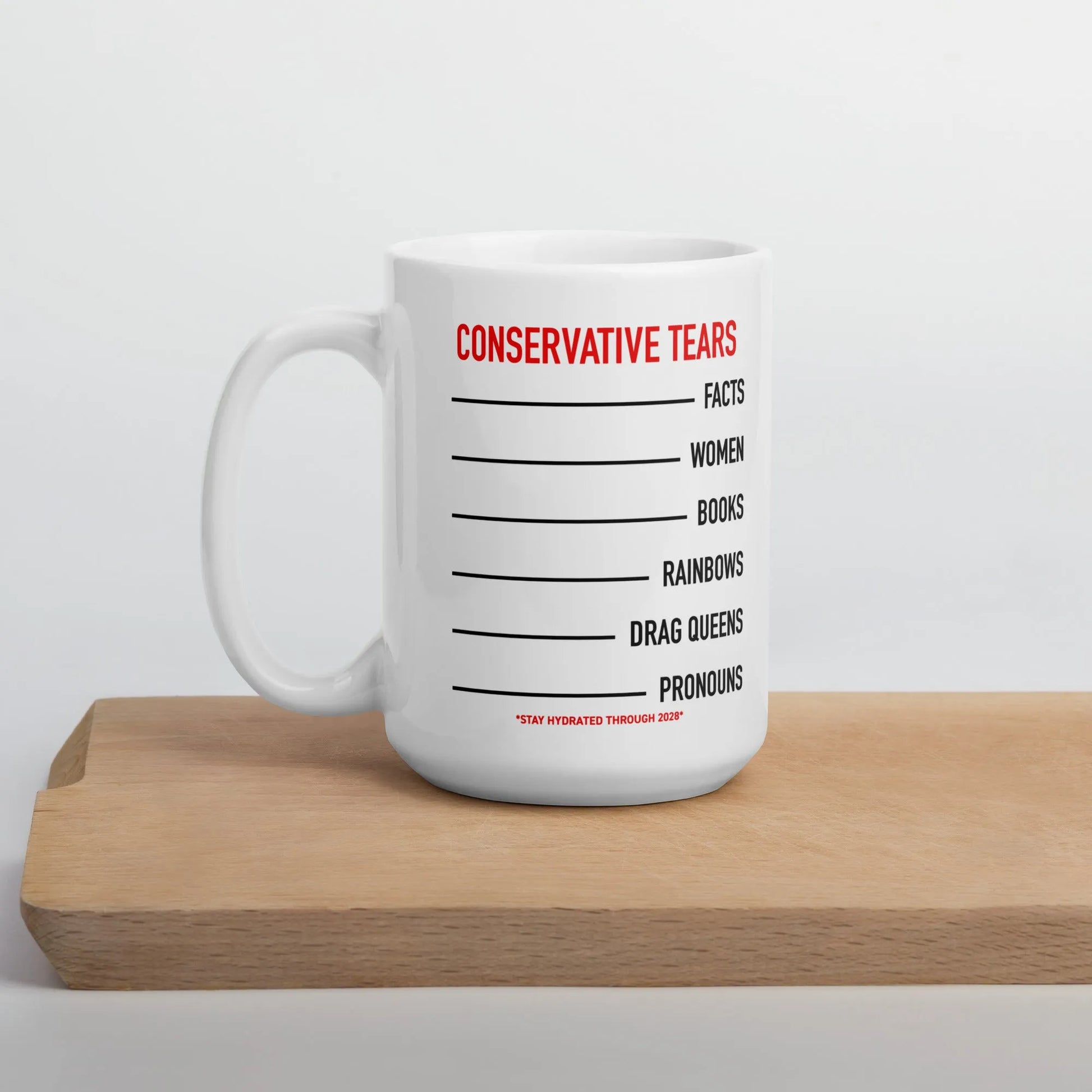 Conservative Tears Ceramic Coffee Mug Democracy Drinkware Anne Lesniak Rebel Girl Rampage