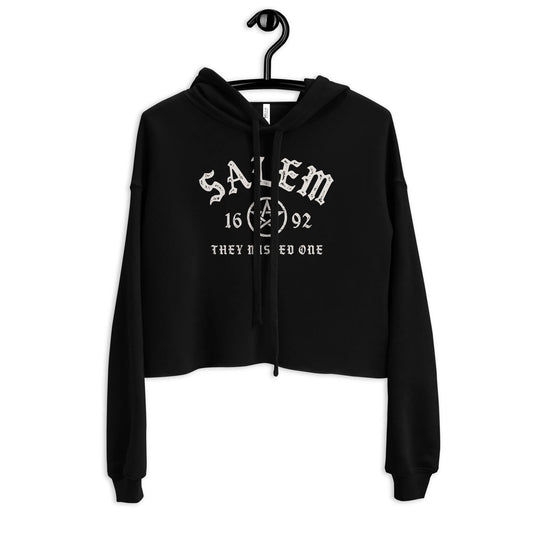 Salem University Crop Hoodie, witch School pride, Massachusetts girl power, Rebel Girl Rampage 