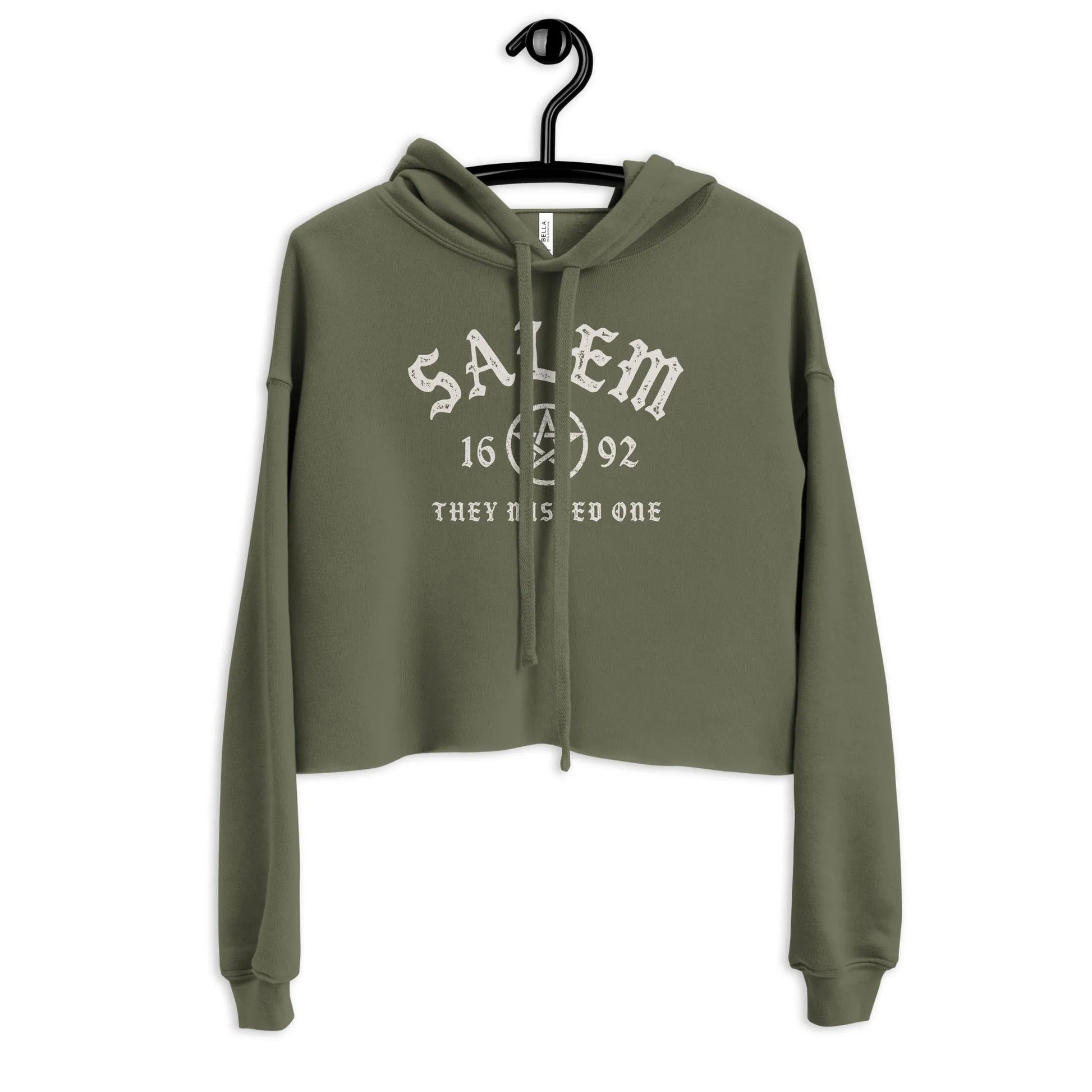 Salem University Crop Hoodie, witch School pride, Massachusetts girl power, Rebel Girl Rampage 