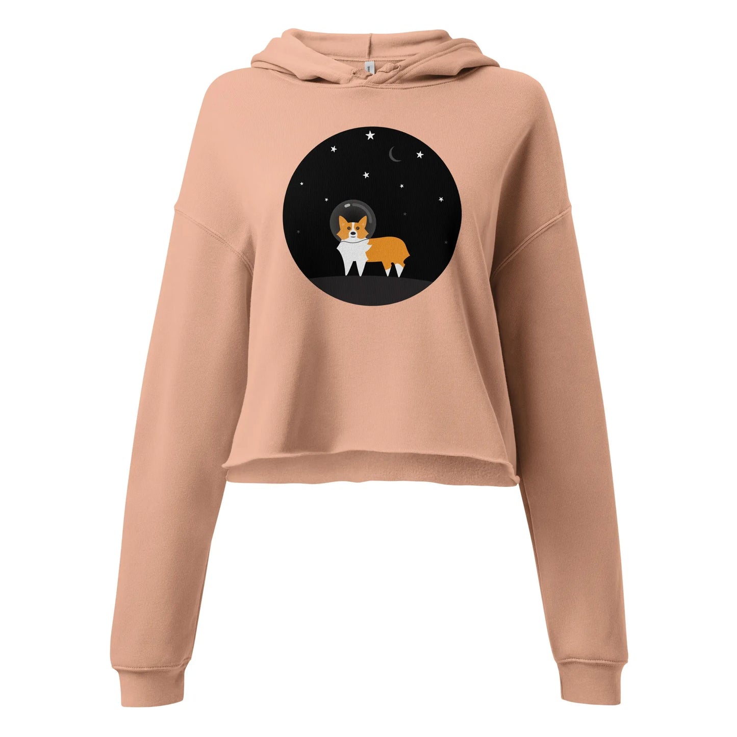 Astro Space Corgi Dog Cropped Hoodie Rescue puppy adopt don’t shop rebel girl rampage