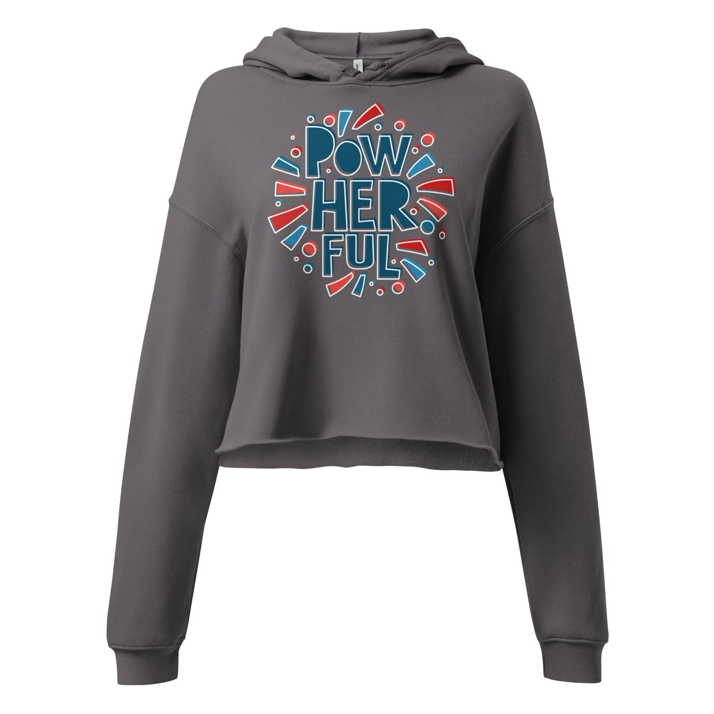 PowHerFul Crop Hoodie, Rebel Girl Rampage