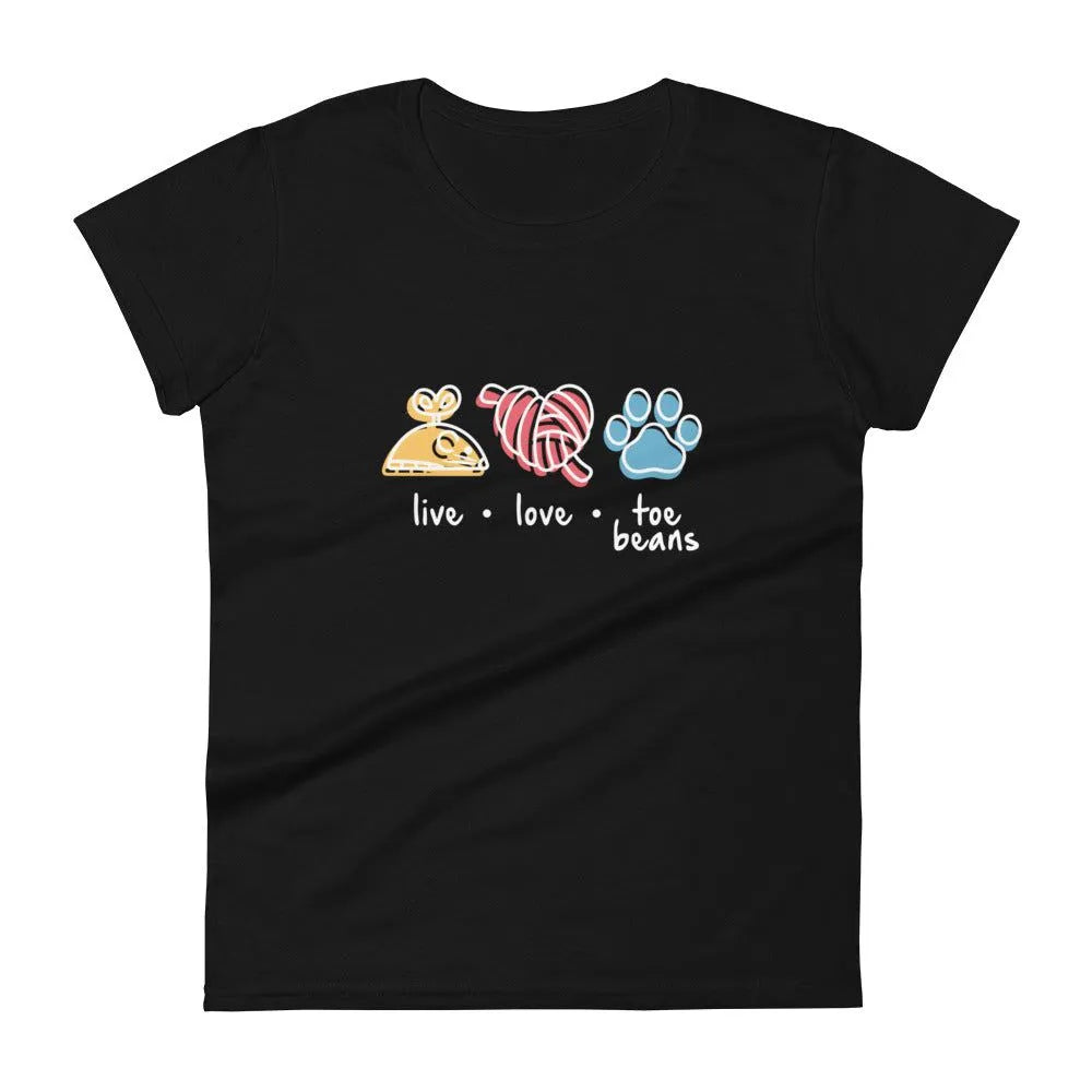Live Love Toe Beans Women's T-Shirt