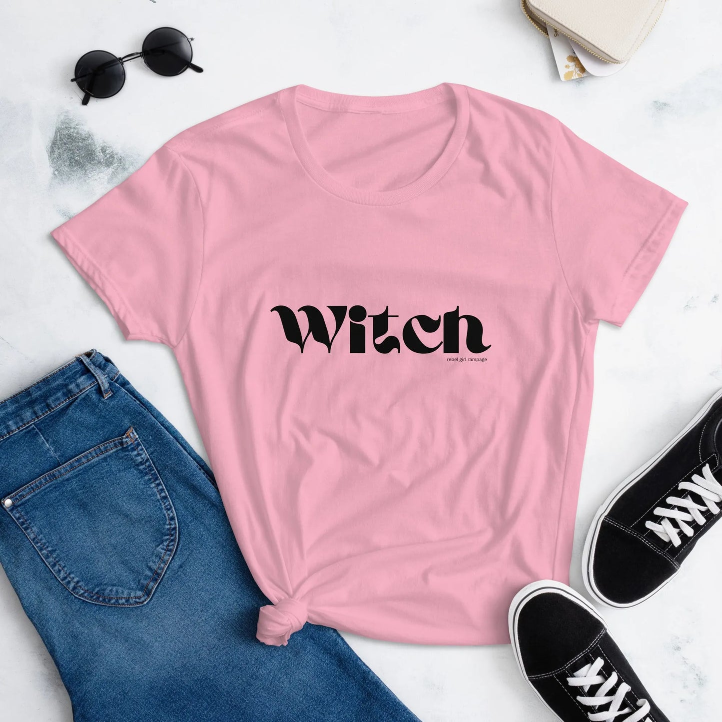 Witch Women’s T- Shirt Girl Power Magic coven spell work Cotton witchy woman by Rebel Girl Rampage 