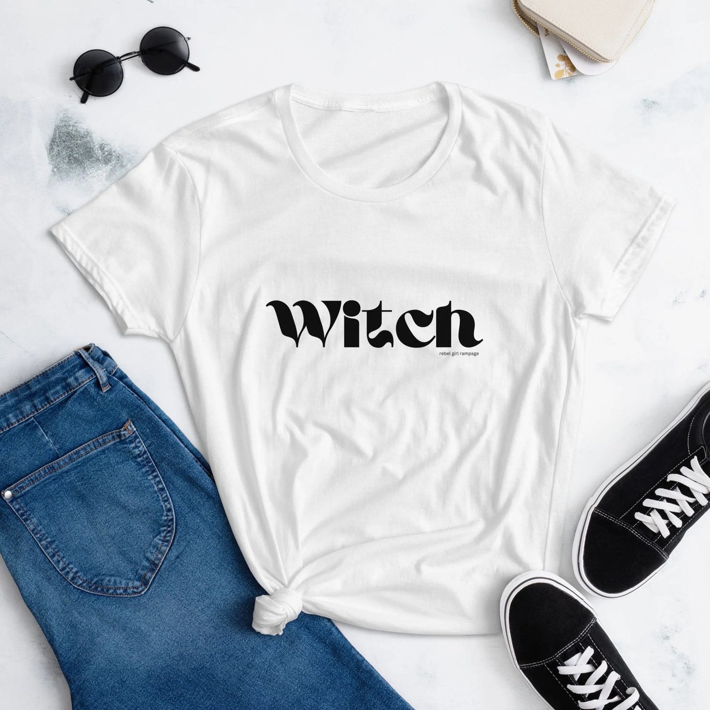 Witch Women’s T- Shirt Girl Power Magic coven spell work Cotton witchy woman by Rebel Girl Rampage 