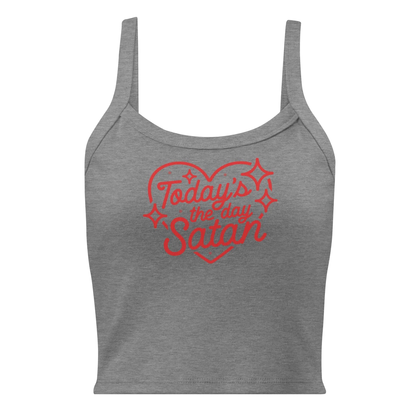 Today’s the Day Satan Women’s Crop Tank Top, Witchy and Bitchy, K Pop, Gothth Girl Halloween, Rebel Girl Rampage 