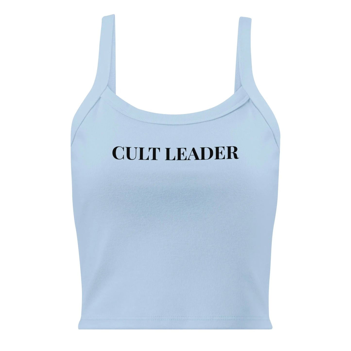 Cult Leader Women’s Crop Micro Rib Tank Top, witchy yoga girl, Sassy designs, Rebel Girl Rampage