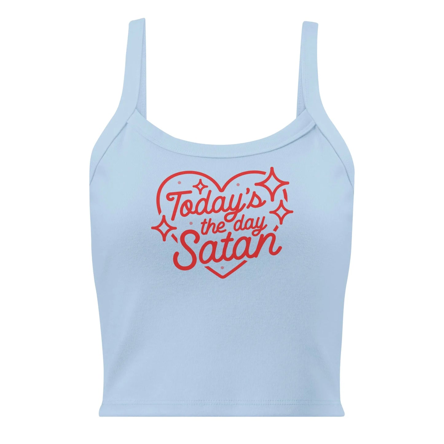 Today’s the Day Satan Women’s Crop Tank Top, Witchy and Bitchy, K Pop, Gothth Girl Halloween, Rebel Girl Rampage 