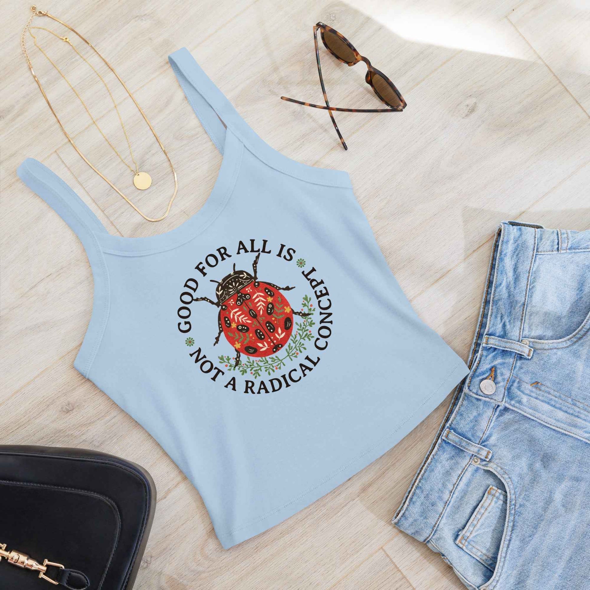 Good For All Ladybug Crop Tank Top