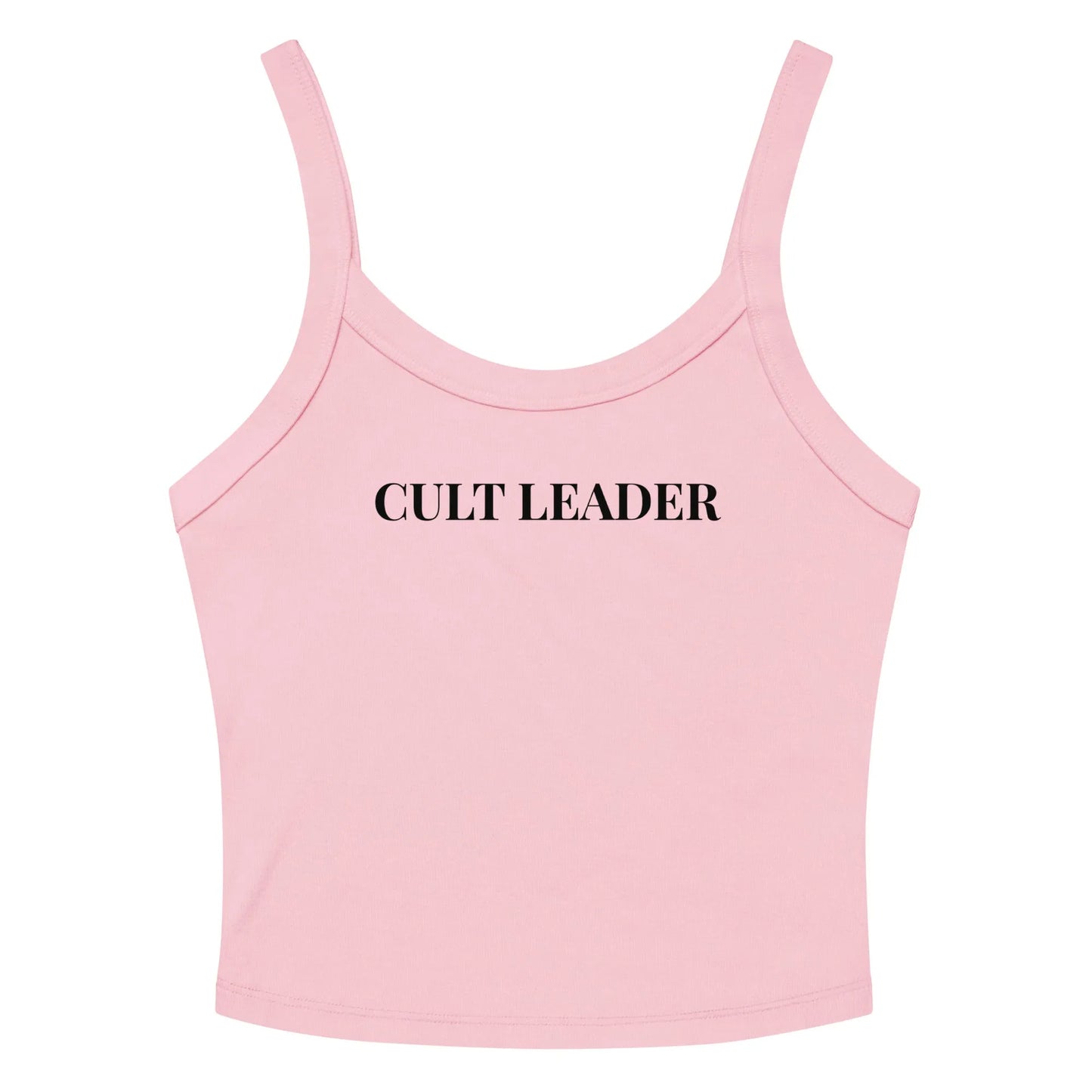 Cult Leader Women’s Crop Micro Rib Tank Top, witchy yoga girl, Sassy designs, Rebel Girl Rampage