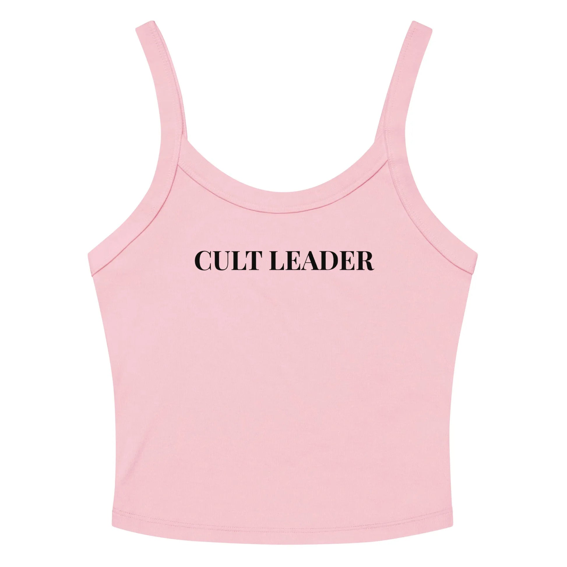 Cult Leader Women’s Crop Micro Rib Tank Top, witchy yoga girl, Sassy designs, Rebel Girl Rampage
