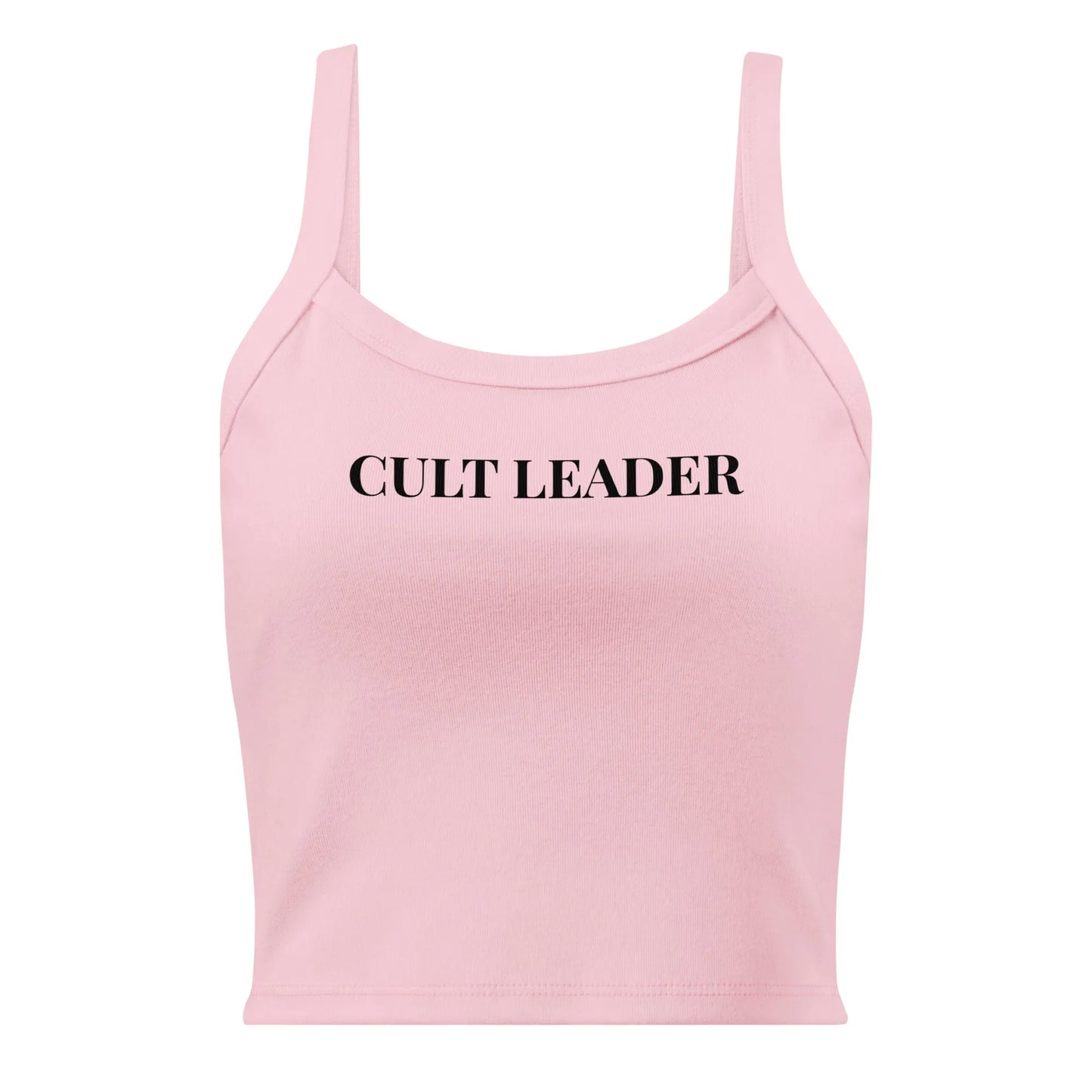Cult Leader Women’s Crop Micro Rib Tank Top, witchy yoga girl, Sassy designs, Rebel Girl Rampage