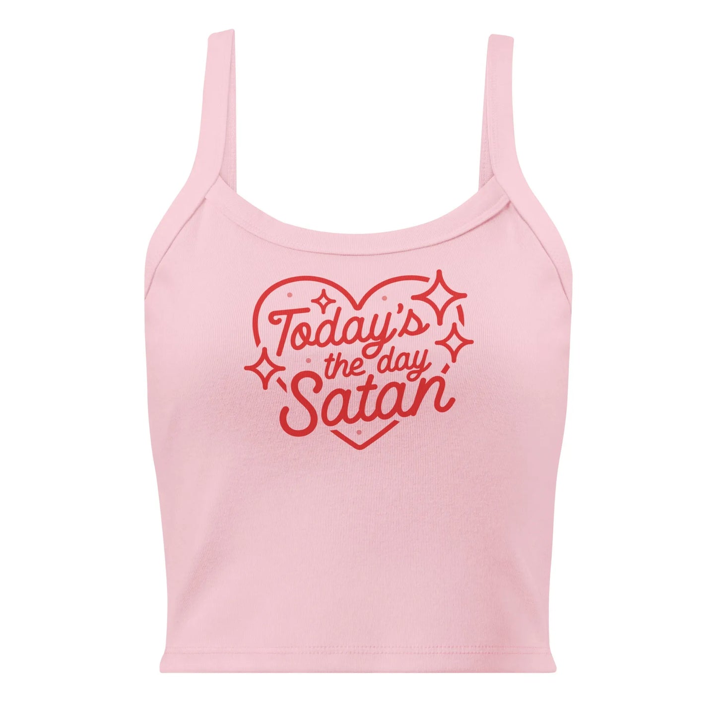Today’s the Day Satan Women’s Crop Tank Top, Witchy and Bitchy, K Pop, Gothth Girl Halloween, Rebel Girl Rampage 