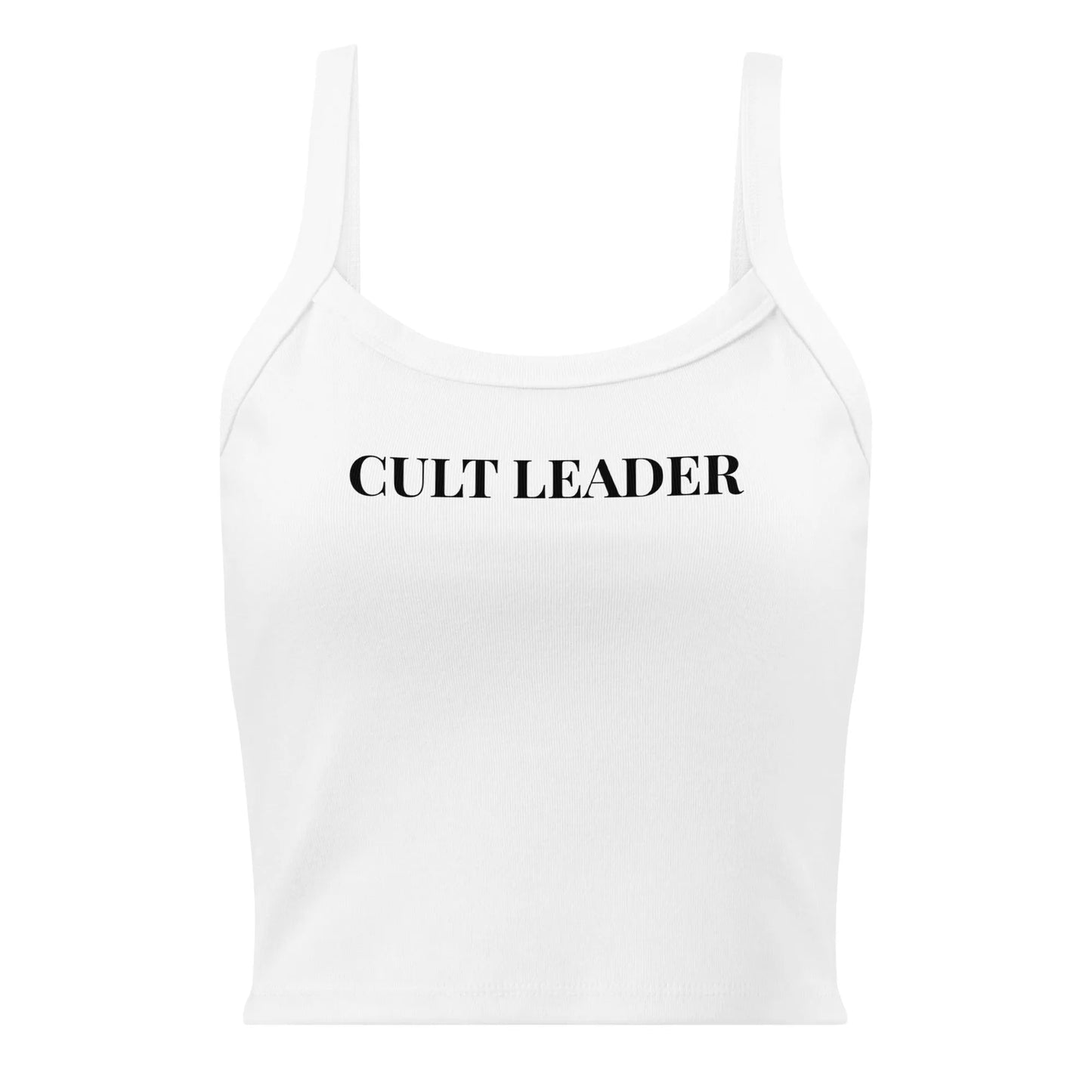 Cult Leader Women’s Crop Micro Rib Tank Top, witchy yoga girl, Sassy designs, Rebel Girl Rampage