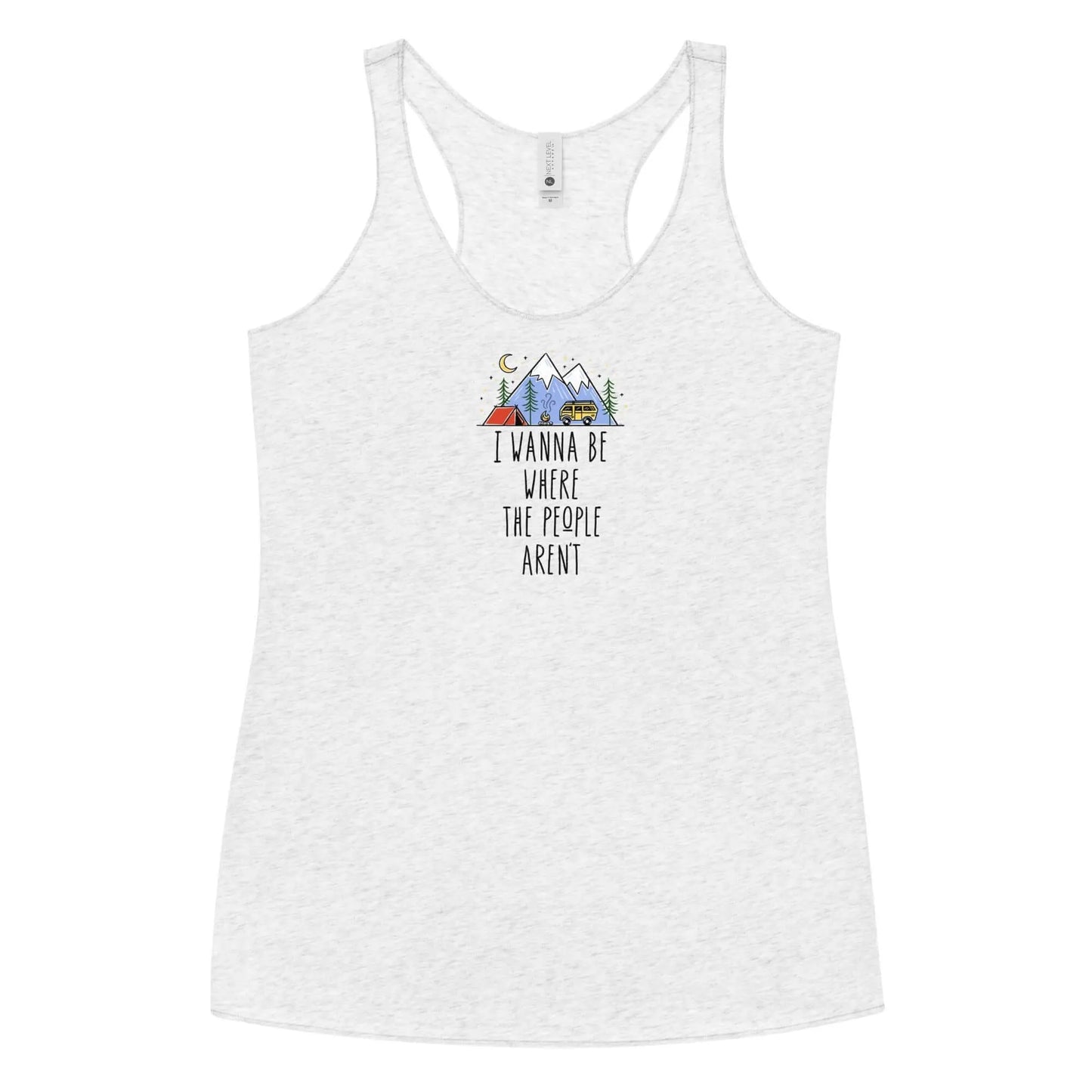 Where the People Aren't Racerback Tank
