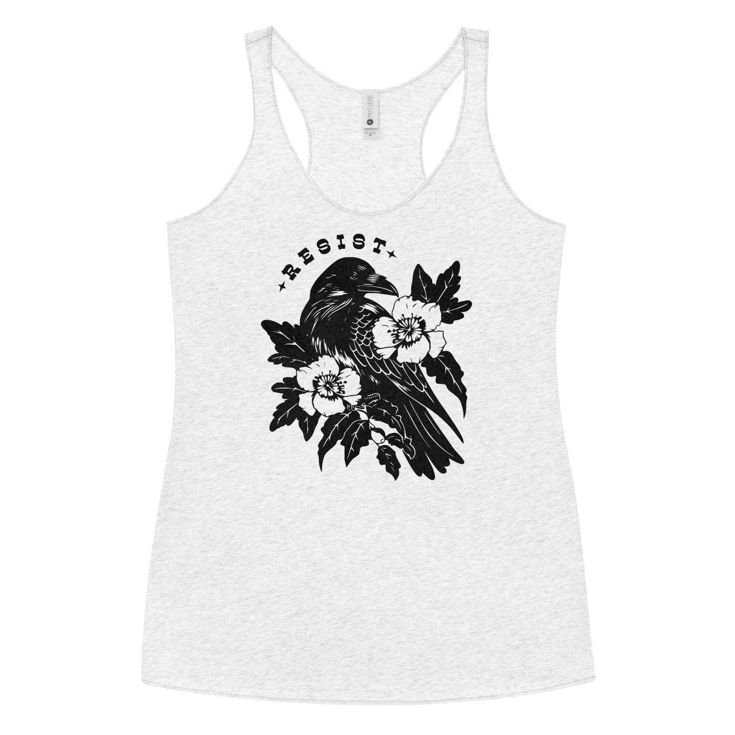 Resist Crow Racerback Tank