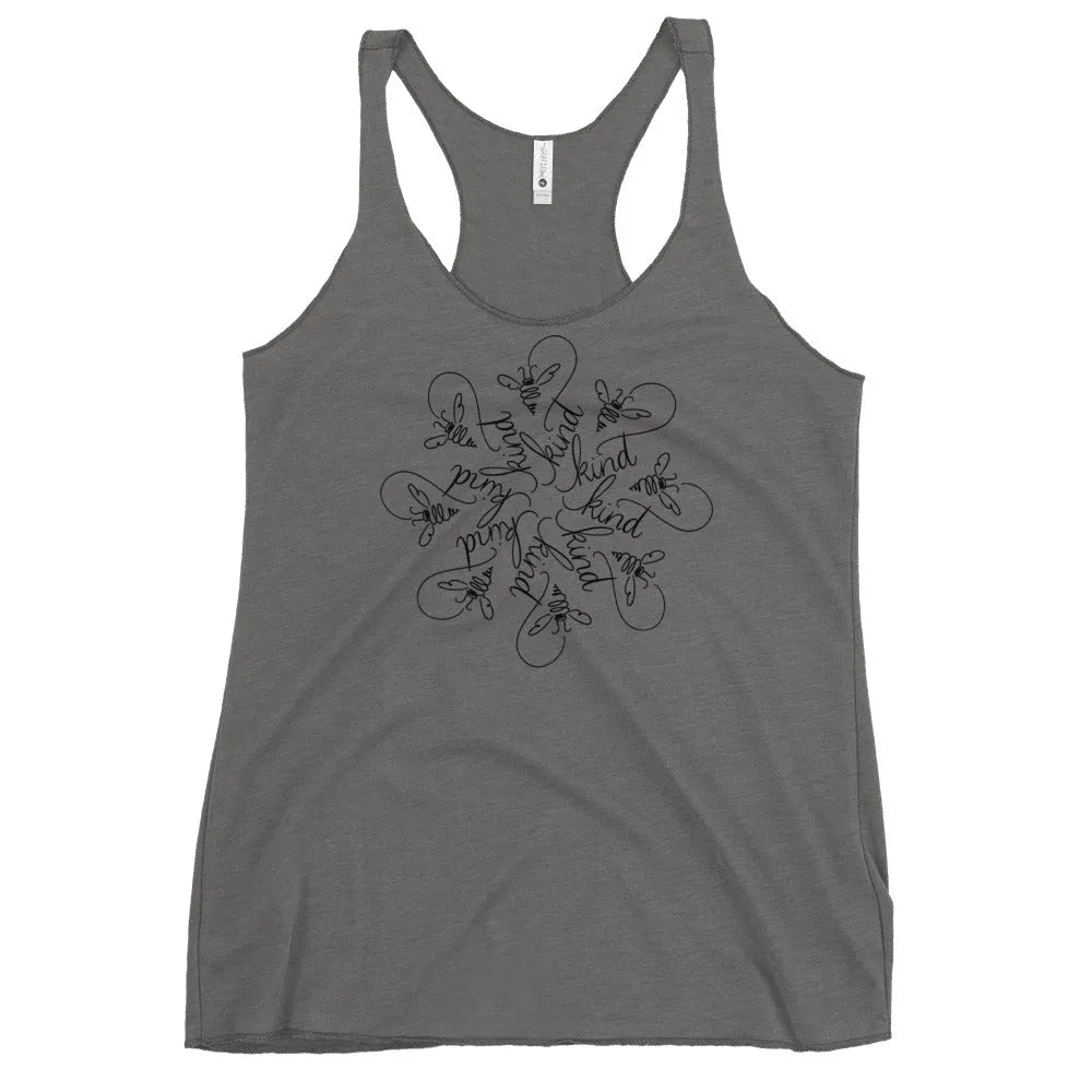 Bee Kind Mandala Racerback Tank, Rebel Girl Rampage, Tank Tops, Shirts & Tops, Nicole Bizzarro, Pets