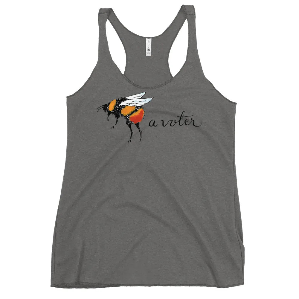 Bee A Voter Racerback Tank, Rebel Girl Rampage, Tank Tops, Shirts & Tops, Nicole Bizzarro, Pets