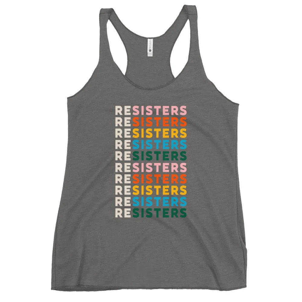 reSisters Women’s Racerback Tank Top, Anne Lesniak, Rebel Girl Rampage