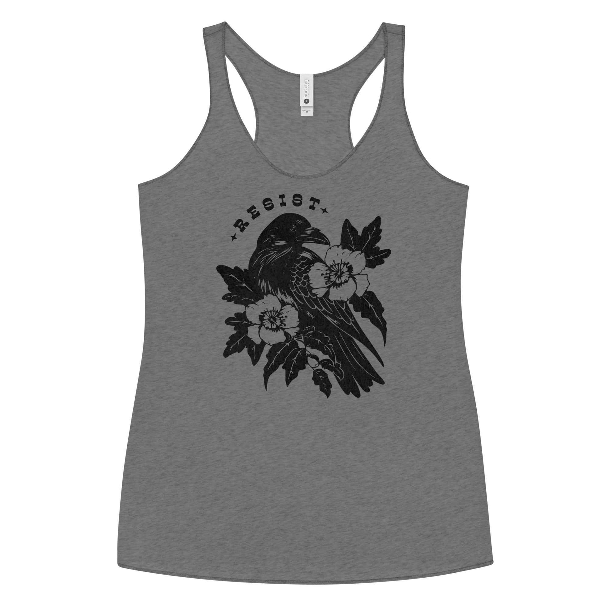 Resist Crow Racerback Tank