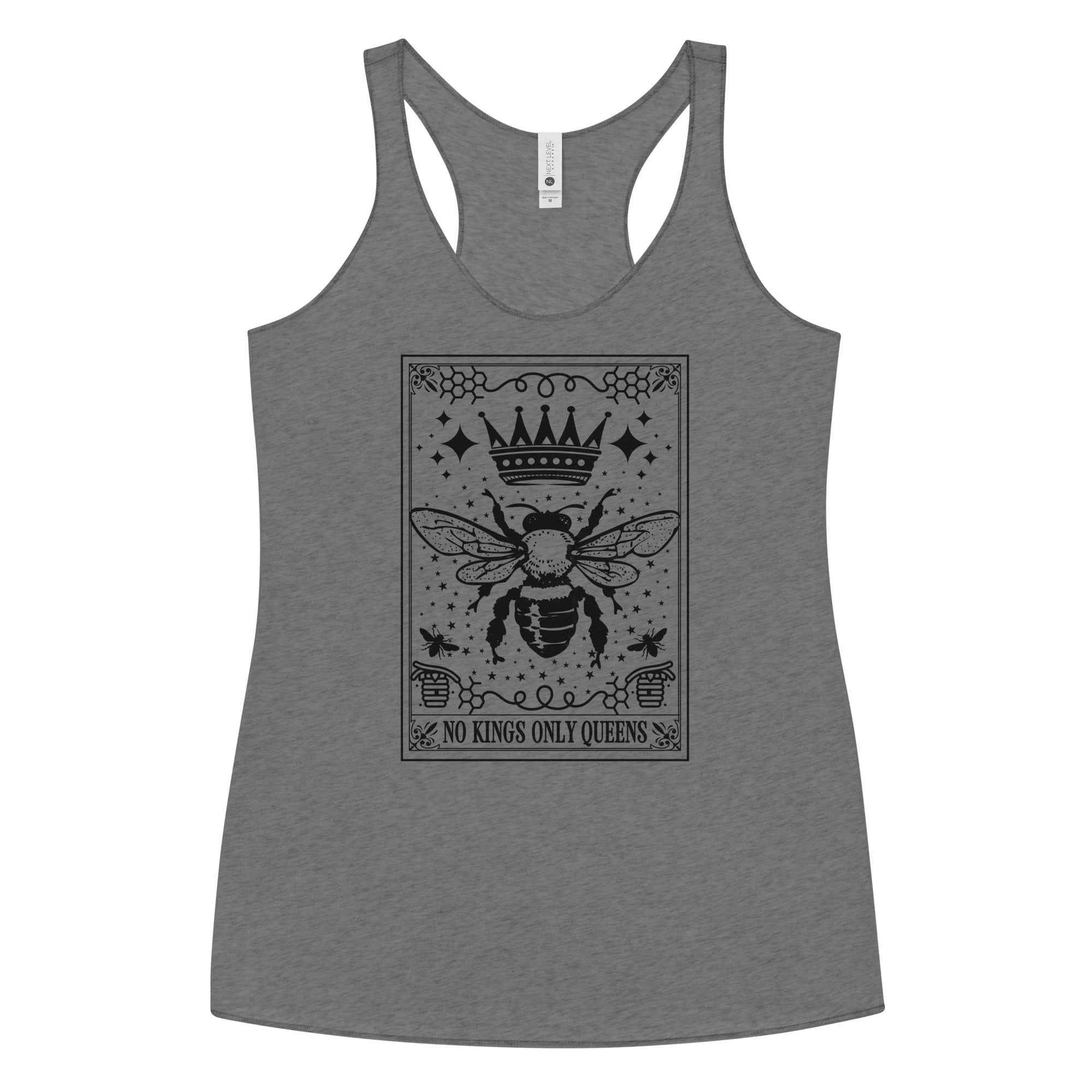 Queen Bee No Kings Racerback Tank
