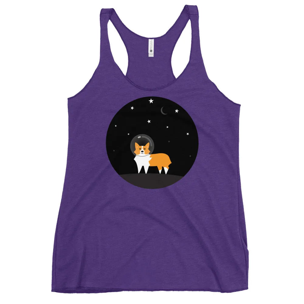 Astro Space Corgi Racerback Tank, Rebel Girl Rampage, Tank Tops, Shirts & Tops, Nicole Bizzarro, Pets