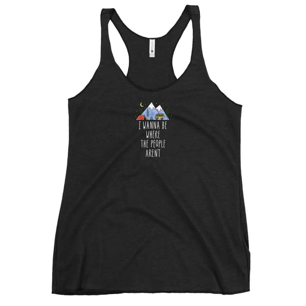 Where the People Aren't Racerback Tank