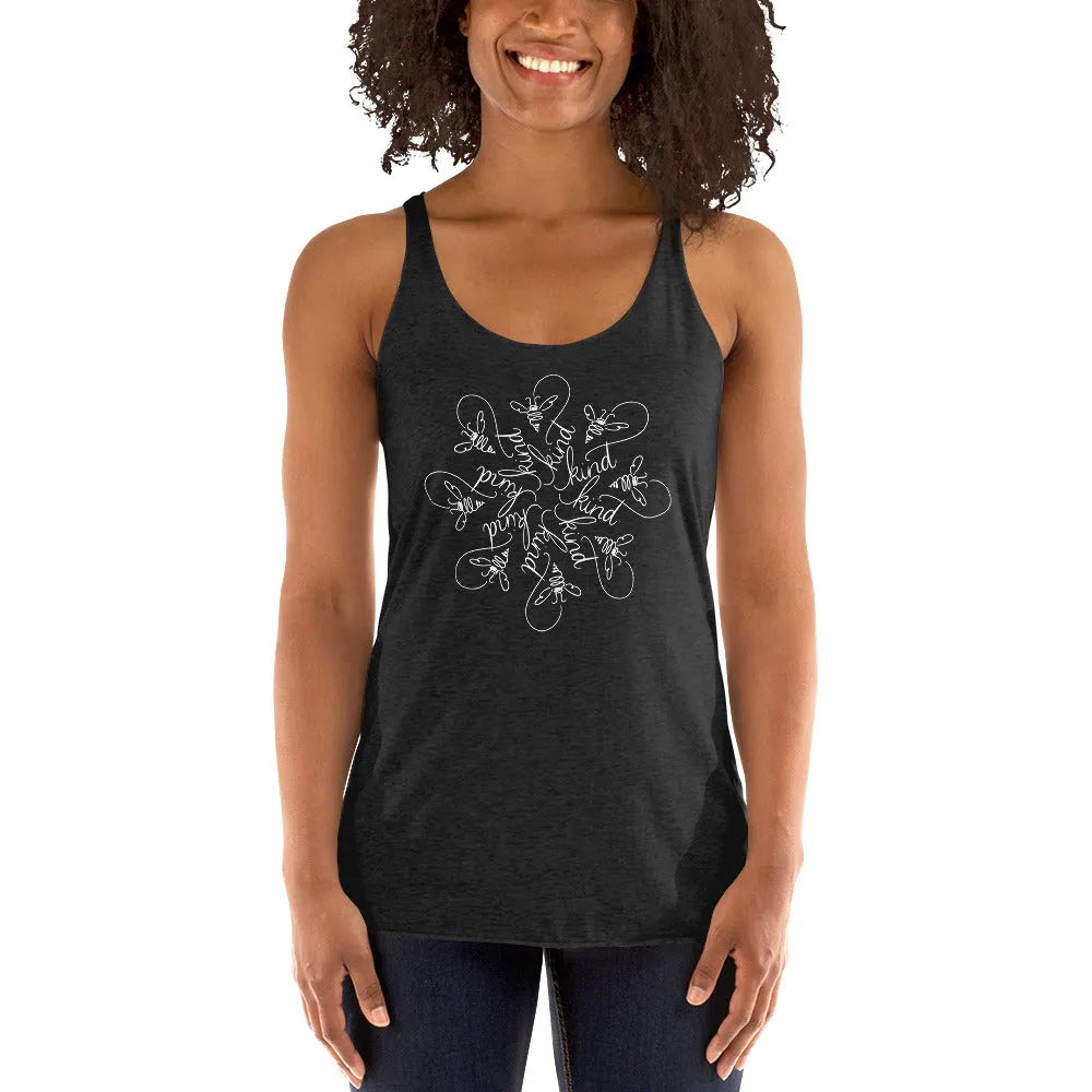 Bee Kind Mandala Racerback Tank, Rebel Girl Rampage, Tank Tops, Shirts & Tops, Nicole Bizzarro, Pets