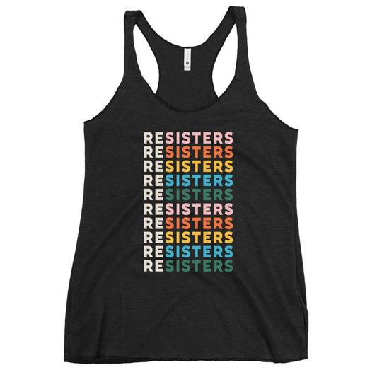 reSisters Women’s Racerback Tank Top, Anne Lesniak, Rebel Girl Rampage