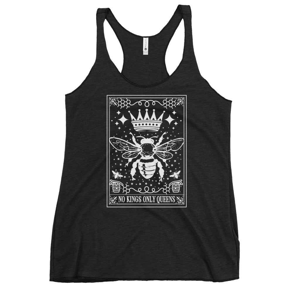 Queen Bee No Kings Racerback Tank