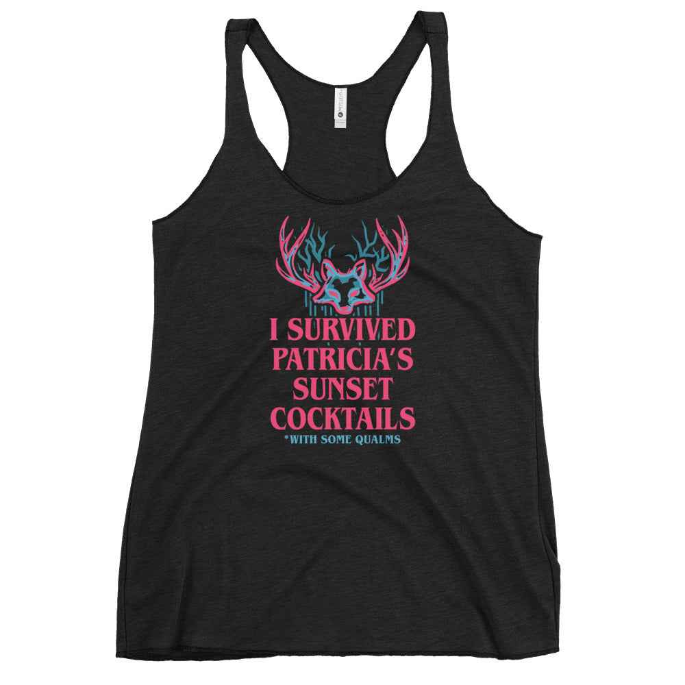 I Survived Sunset Cocktails Racerback Tank