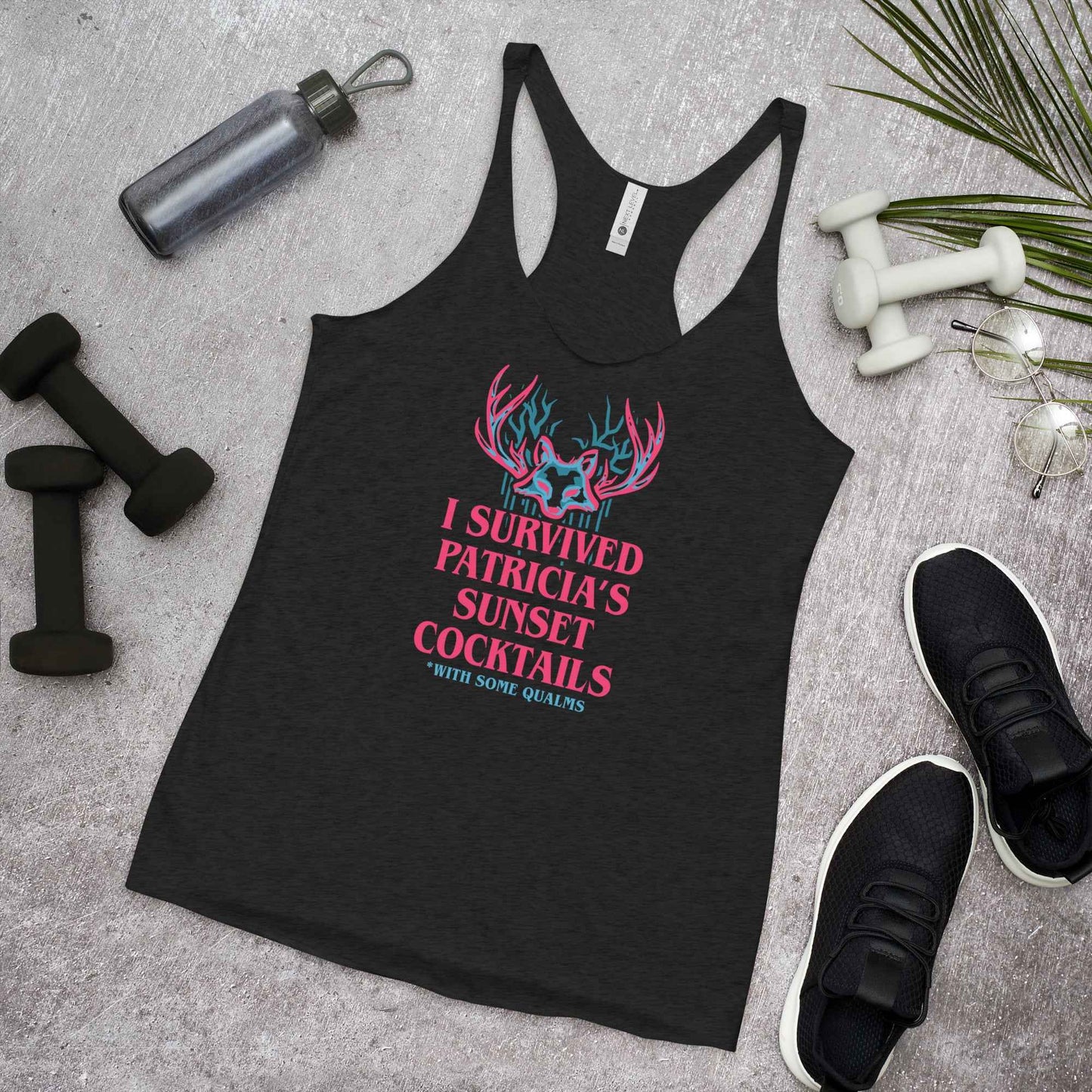 I Survived Sunset Cocktails Racerback Tank